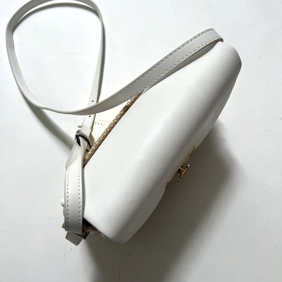 NWT TED BAKER Sadie May Flap CrossBody Bag Straw White Classic Summer Woven - Picture 8 of 12